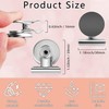 BEANPRECOY 25 Pcs Magnetic Clips, Magnetic Hooks Clips, Strong Refrigerator