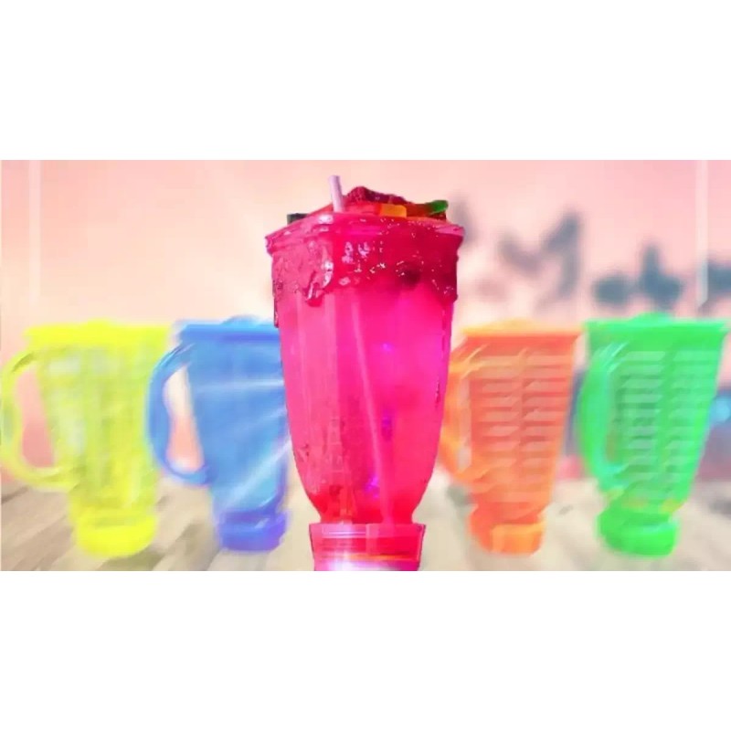 Vaso Fiesta Pack 3 Vaso Licuachela Neon Party Micheladas Fiesta