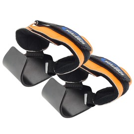 Sportech Italia - Padded Fitness Hook Hand Grip Weight Lifting Versa Grip Training Muscle Building Men Women Body Building Fitness (Orange)