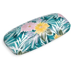 Lady Jayne Hard Shell Graphic Eyewear Case | Teal Floral