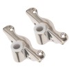 2PCS 1/2in Oarlock Socket 316 Stainless Steel Polished Finish Side
