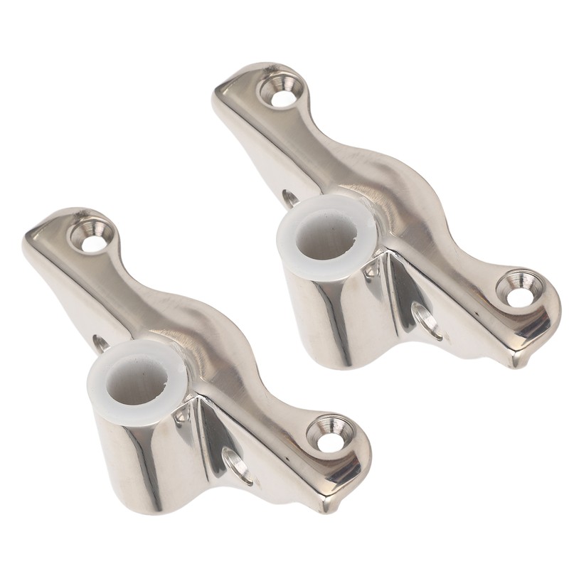 2PCS 1/2in Oarlock Socket 316 Stainless Steel Polished Finish Side