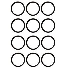 GULUANT 12 Pack Replacement Round Vacuum Belt for Eureka for Sanitaire S661 SC661 661 S-661 Upright Vacuums