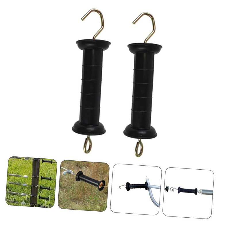 Gadpiparty 2Pcs Insulated Electric Fence Gate Handles Durable Plastic Farm