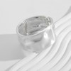 WOWORAMA Silver Chunky Bangle Bracelets for Women Wide Thick Chunky