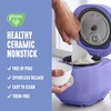 GreenLife Digital Rice Cooker, 2-Cups Uncooked/4-Cups Cooked, Removable Nonstick Ceramic
