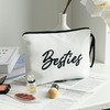 METALPHA Cute Makeup Bag for Purse Zipper Canvas Make Up