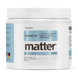 YOU MATTER - Magno N, Magnesio y GABA en Polvo Sabor a Mora, Suplemento alimenticio para relajacin y bienestar - Frasco de 180 g                      