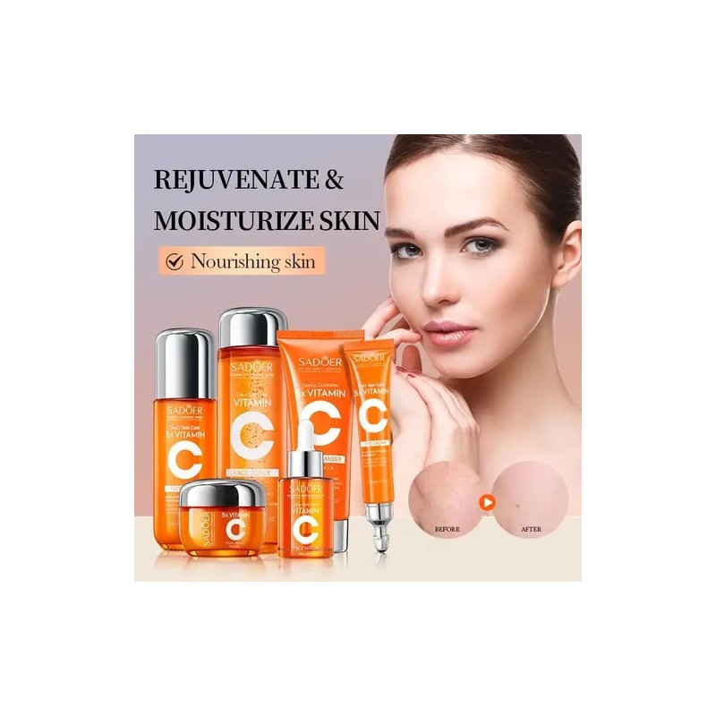 Skincare Set Uztuzt Hydrating W Vitamin C Niacinamide 6-p