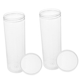 Gatuida 2Pcs Clear Pen Cases Compact Transparent Storage Box for Ballpoint Pens and Pencils Lightweight Organizer for Business Trips and School Supplies