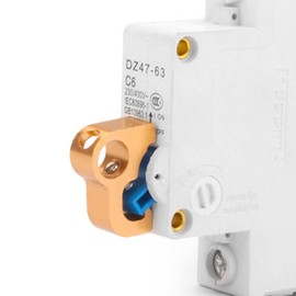 Lockout Tagout Lock, Microelectric Lockout Padlock - Aluminium Alloy, Lockable Miniature ISO DIN Pin Distributor Circuit Breaker