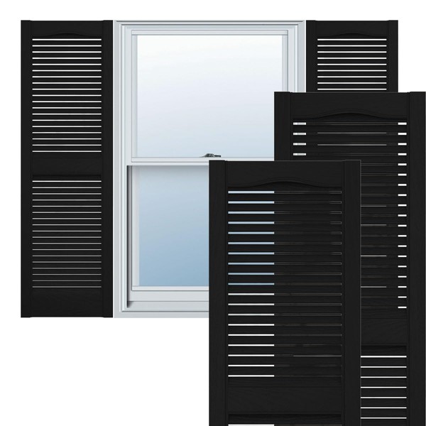 Ekena Millwork Lifetime Vinyl LL1S12X03100BL Standard Cathedral Top Center Mullion,