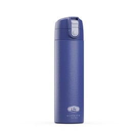 GSI Outdoors Microlite 500 Flip Water Bottle – Lightweight 17 fl. oz. Stainless Steel Insulated Bottle with Flip-Top Cap for Hot and Cold Beverages (Amethyst)