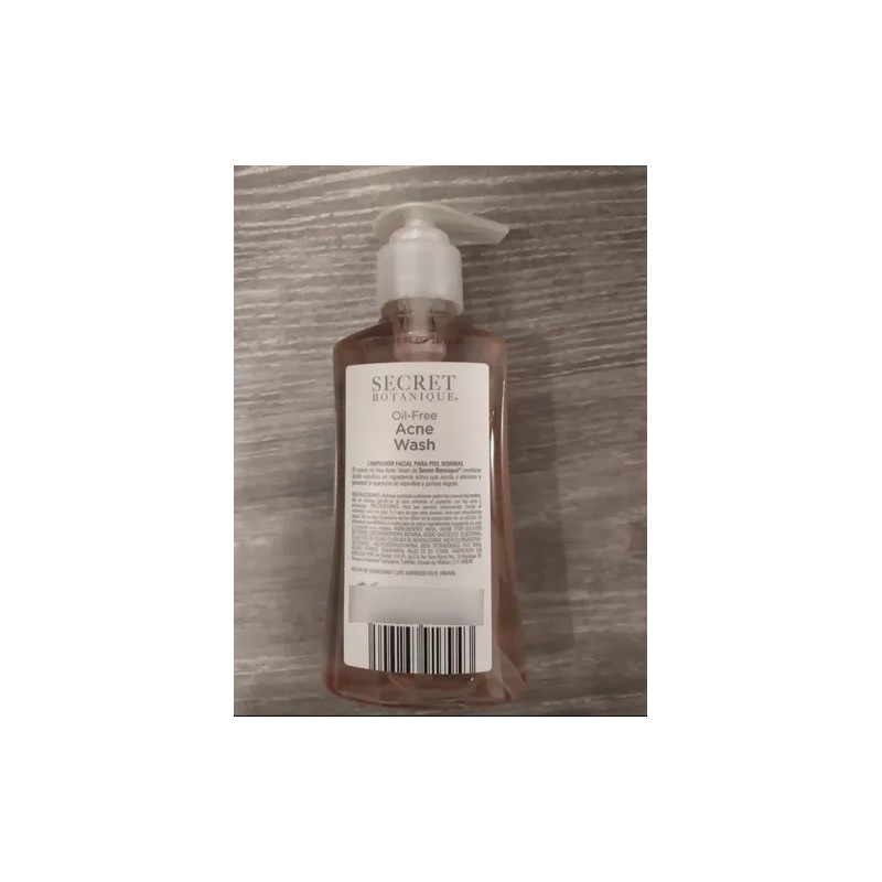 Gel Anti Acne Limpiador Secret Botanique Piel Normal 221ml