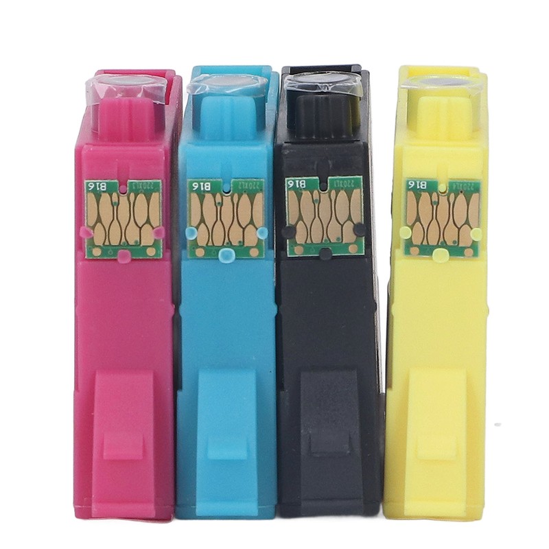 4Pcs Ink Cartridges Compatible Refill Replacement 4 Colors BK C