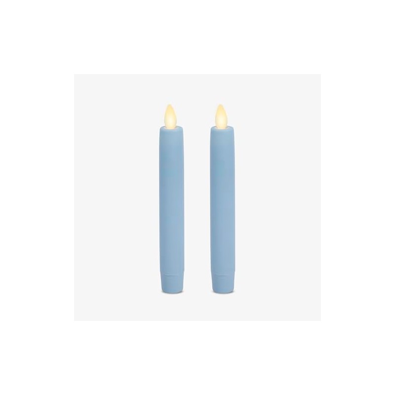 Luminara Set of 2 Flameless Candle Tapers (0.87" x 6.7")
