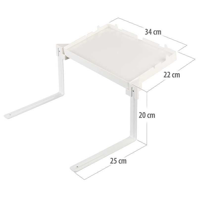 Carlo Milano Bedside Tray: Set of 2 Folding Bed Shelves,