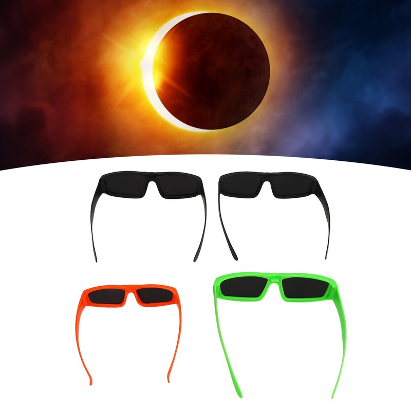 4 Pcs Solar Eclipse Glasses Safe Shades for Direct Sun