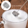Eierrührer, Edelstahl-Hand-Schneebesen Mini-Silikon Vielseitiger Milchaufschäumer Hand-Eierschläger Elektrische Schaummaschine Haushalt Küchenbedarf
