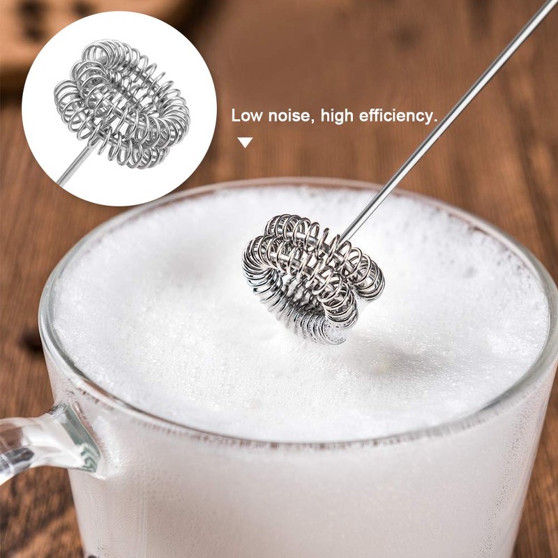 Eierrührer, Edelstahl-Hand-Schneebesen Mini-Silikon Vielseitiger Milchaufschäumer Hand-Eierschläger Elektrische Schaummaschine Haushalt Küchenbedarf