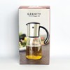 YO-KO Gravity Oil & Vinegar Pot Gravity Silver Oil &