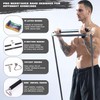 GEKU FIT Resistance Band Bar, Length-Adjustable Detachable Heavy Duty Workout