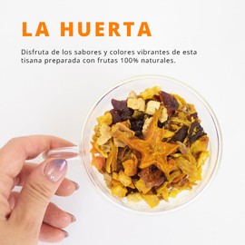 Soy Té, Tisana Frutal La huerta, Infusión 100% natural, tisana frutal frutos tropicales 250 gramos