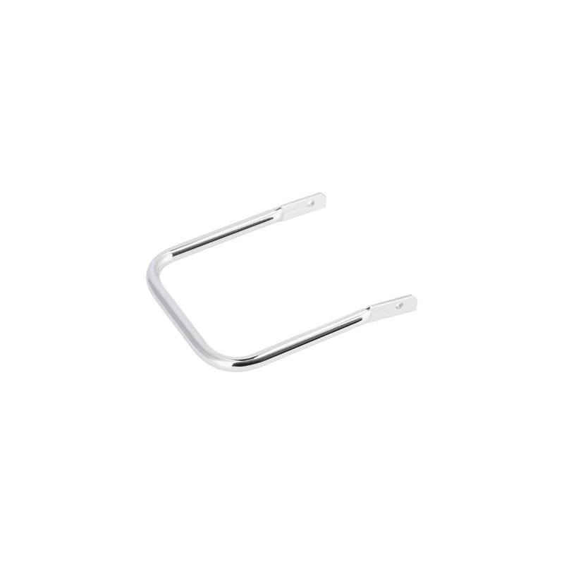 Luggage rack with abutment, long support bar, chrome-plated - for