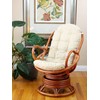 Cushion for Living Lounge Swivel Rocking Chair Color Cream(Just Cushion)