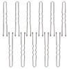 ForPro Hair Pins, Black, Ball-Tipped, Crimped, Non-Damaging, 2” L, 1