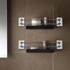 195‑345mm RV Shower Corner Storage Bar Stainless Steel Adjustable Bathroom