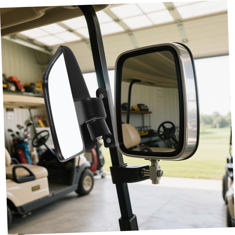 Ipetboom 1 Set Wide Angle Side Mirrors for Golf Cart