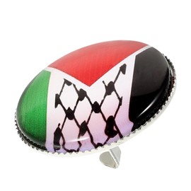 COLLBATH Palestinian Flags Metal Brooch for Men Lapel Pin for Hat Suit and Shirt Patriotic Accessories Flag Badge for Clothing and Accessories, Zinc, No gemstone