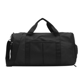 Travel Bag Black Large Capacity Compartment Design Waterproof Oxford Cloth Sports Gym Bag for Daily