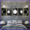 5-Piece Moon Phases Wall Art Set | 11x17 Astronomy Decor