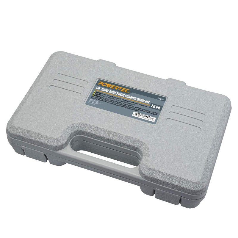 POWERTEC 71634 20-Piece Drill Press Sanding Drum Kit w/ ¼