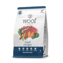 Woof - Air Dried Dog Food, Dog Food Toppers for Dry Food, High Protein, Natural Dog Food, Limited Ingredient Recipe Dry Dog Food, Beef, 26.5 oz