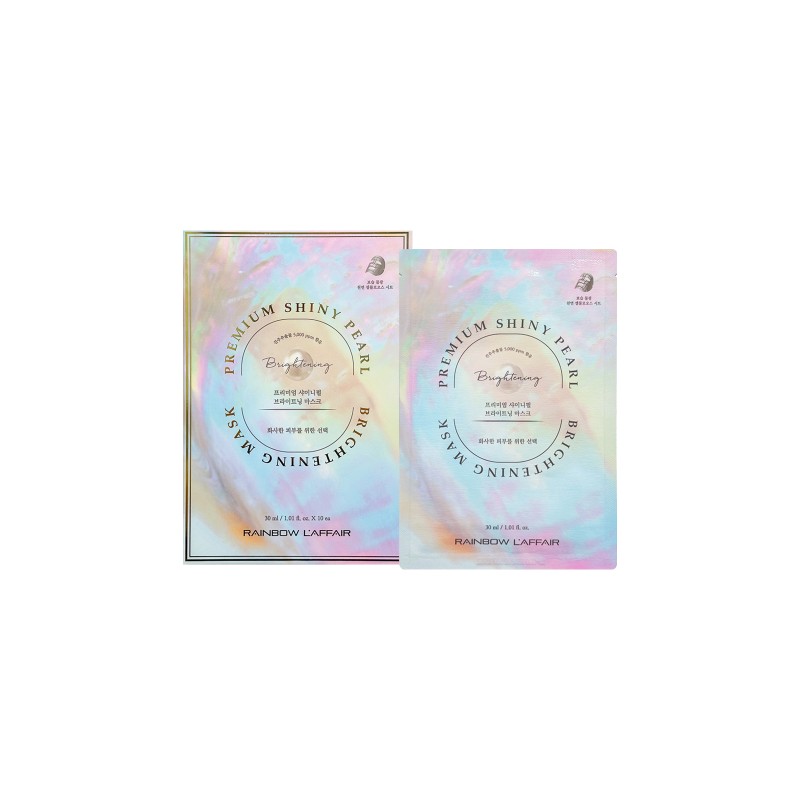 Raphael Premium Shiny Pearl Brightening Mask Pack 30ml 10 sheets