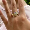 Clataly Rainbow Unicorn Ring with Rhinestone Opening Adjustable Cartoon Unicorn
