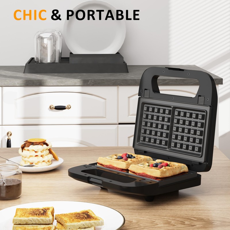 Sunvivi 3 in 1 Electric Sandwich Maker, Panini Press Grill