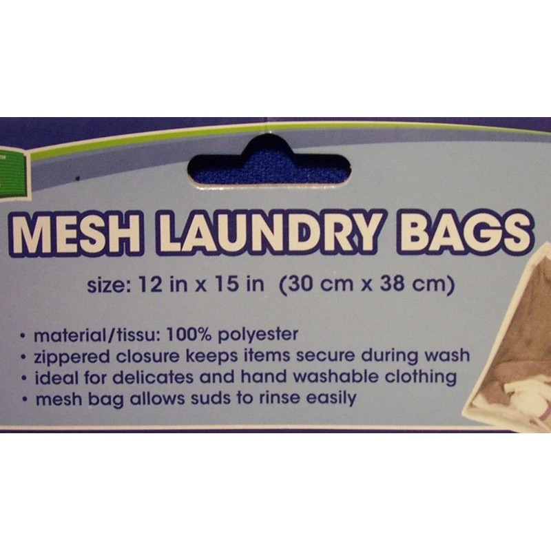 Zippered Mesh White Laundry Clothing Garment Wash Bags THREE PACKS