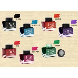 Plotube Calligraphy Pen Set – Includes Wooden Dip Pen, Antique Brass Holder, 11 Nibs, 7 Colors Ink Bottles and Beginner's Manual