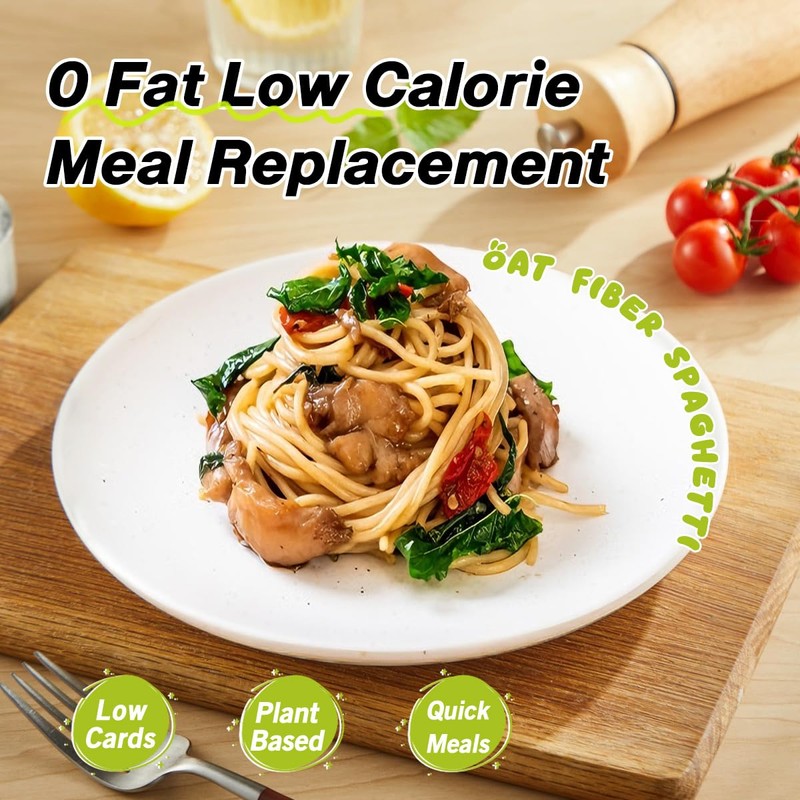 MOKI Since 2005 Oat Fiber SPAGHETTI, Gluten-Free, Low Carb, Keto-Friendly,
