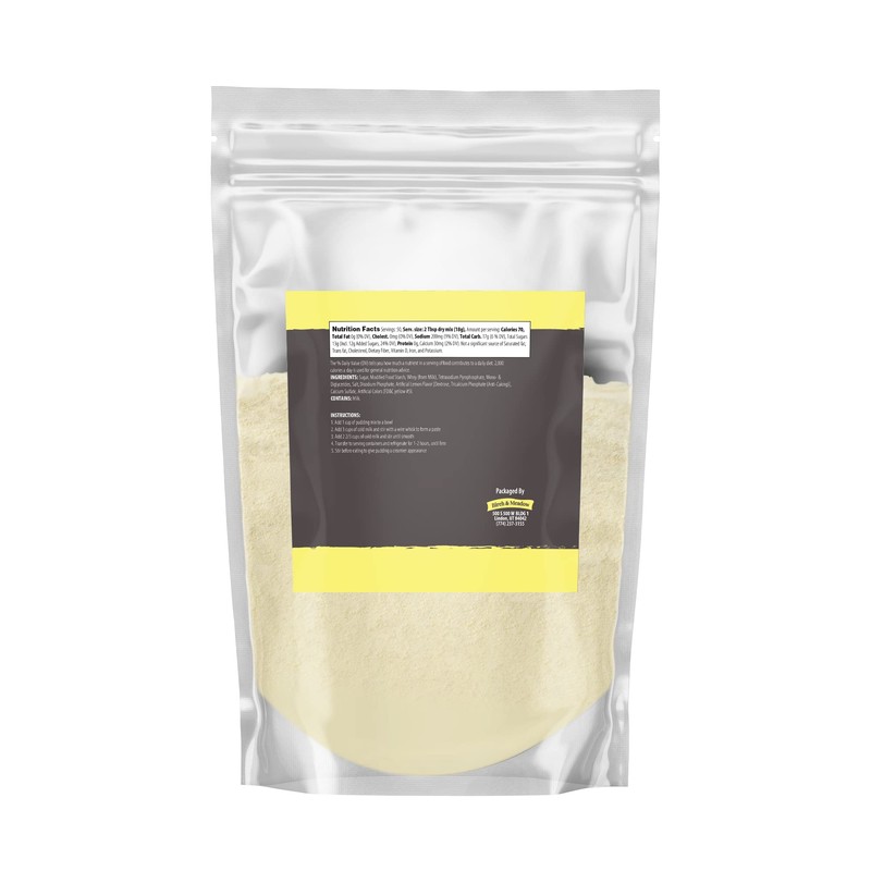Birch & Meadow 2lb, Lemon Instant Pudding, Mix in Minutes,
