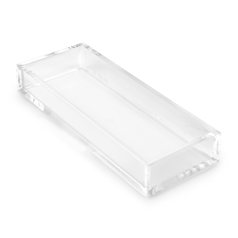 Huang Acrylic Clear Hand Towel Tray 11"x4" (10.5"x3.5" Internal) |