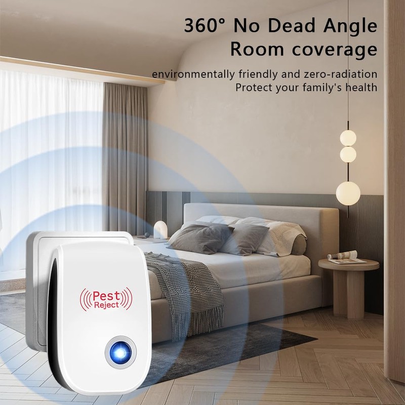 6 Pack Ultrasonic Pest Reject Indoor Mouse Repellent Pest Repellent