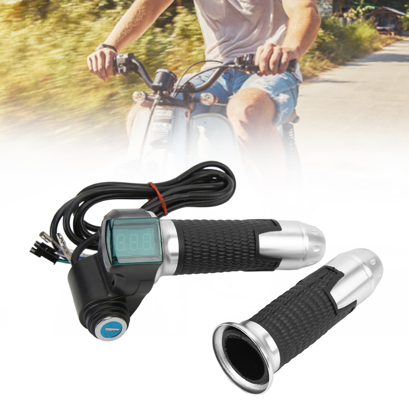 2PCS Electric Bicycle Throttle Handle Speed Control Throttle Grip with