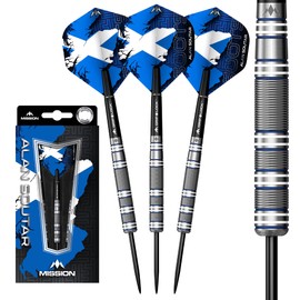 Mission Alan Soutar Blue & White 90% Steel Darts 26 g