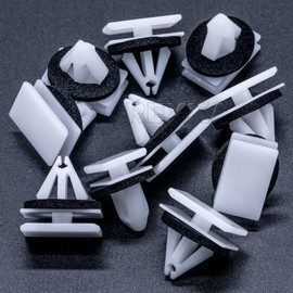 Rexka 10pcs Rocker Molding Retainer Clip Screw Compatible with Ford W716352-S300 Edge Escape F-150 Mustang Lincoln Continental MKX W716352S300