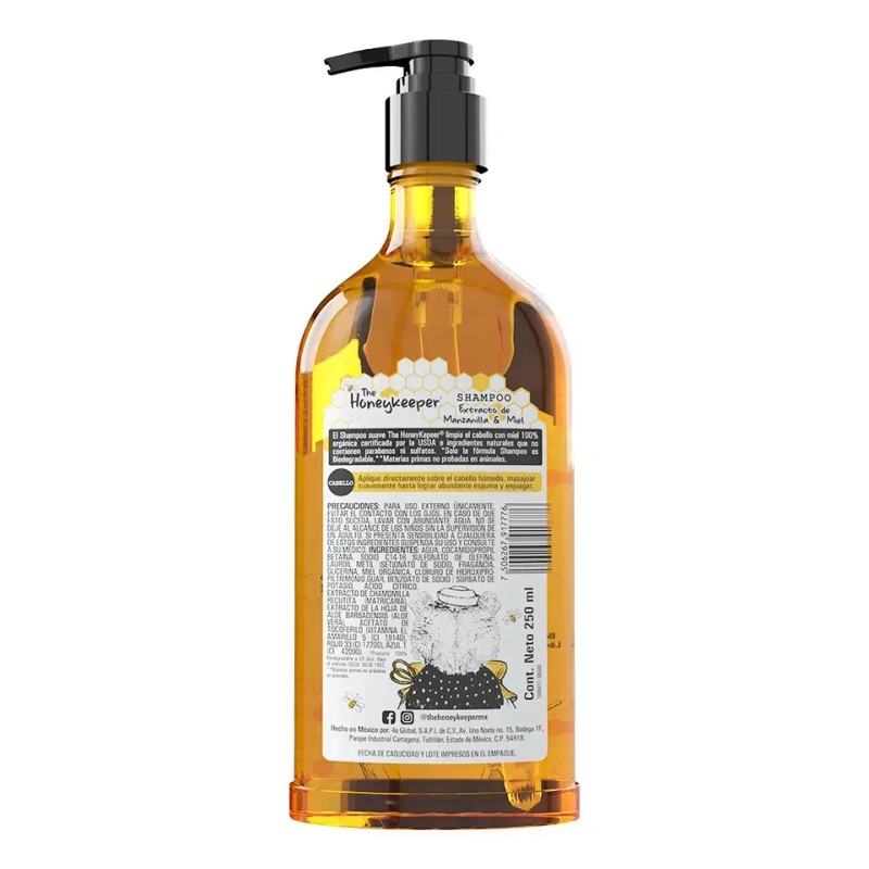 Shampoo The Honeykeeper Manzanilla Y Miel 250 Ml